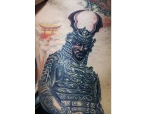 Samurai on sun gate