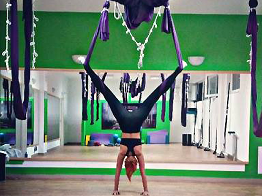 Aerial joga fitnes program