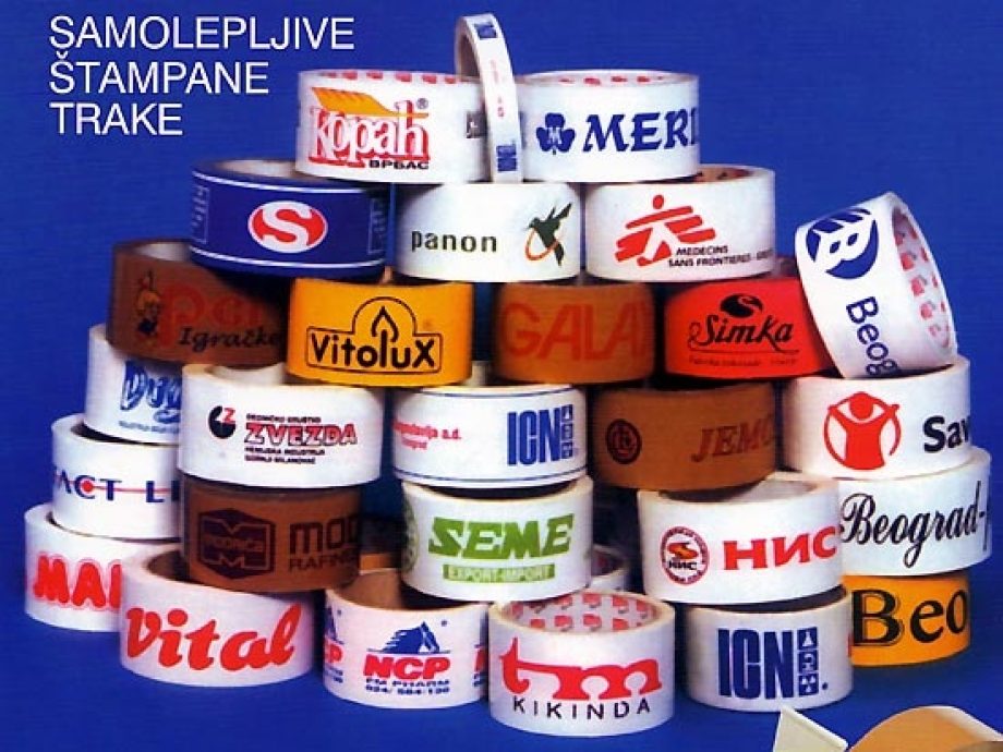 Samolepljive štampane trake